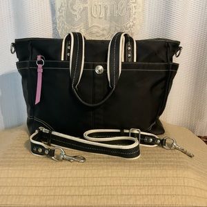 Coach XL Hampton Black Multifunction Tote/Baby Bag Nylon - Reduct Price to - $60